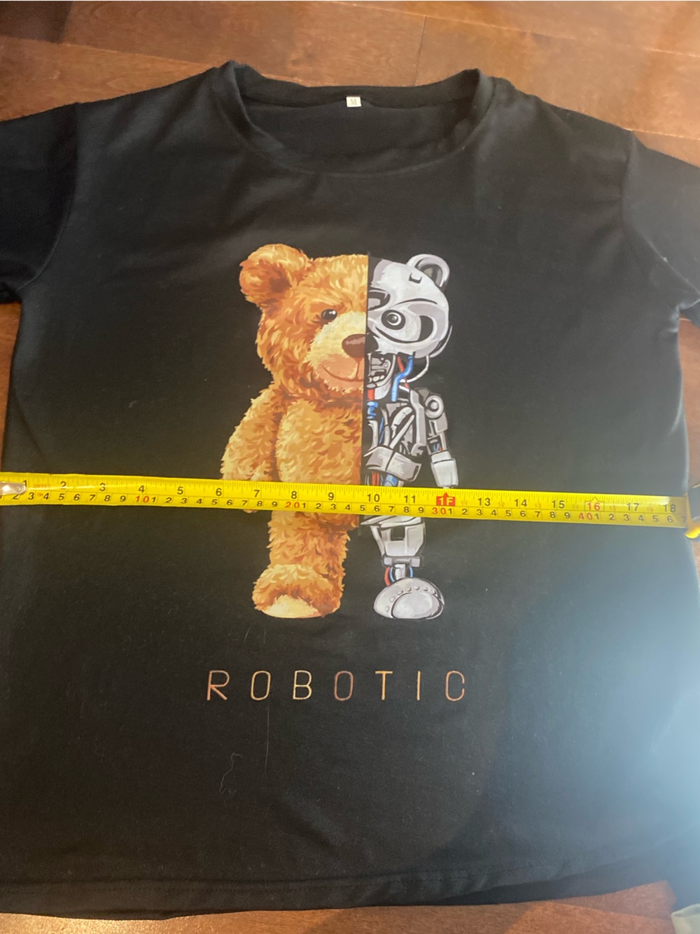 Black 'Robotic' Graphic Short Sleeve Tee - Picture 7 of 9